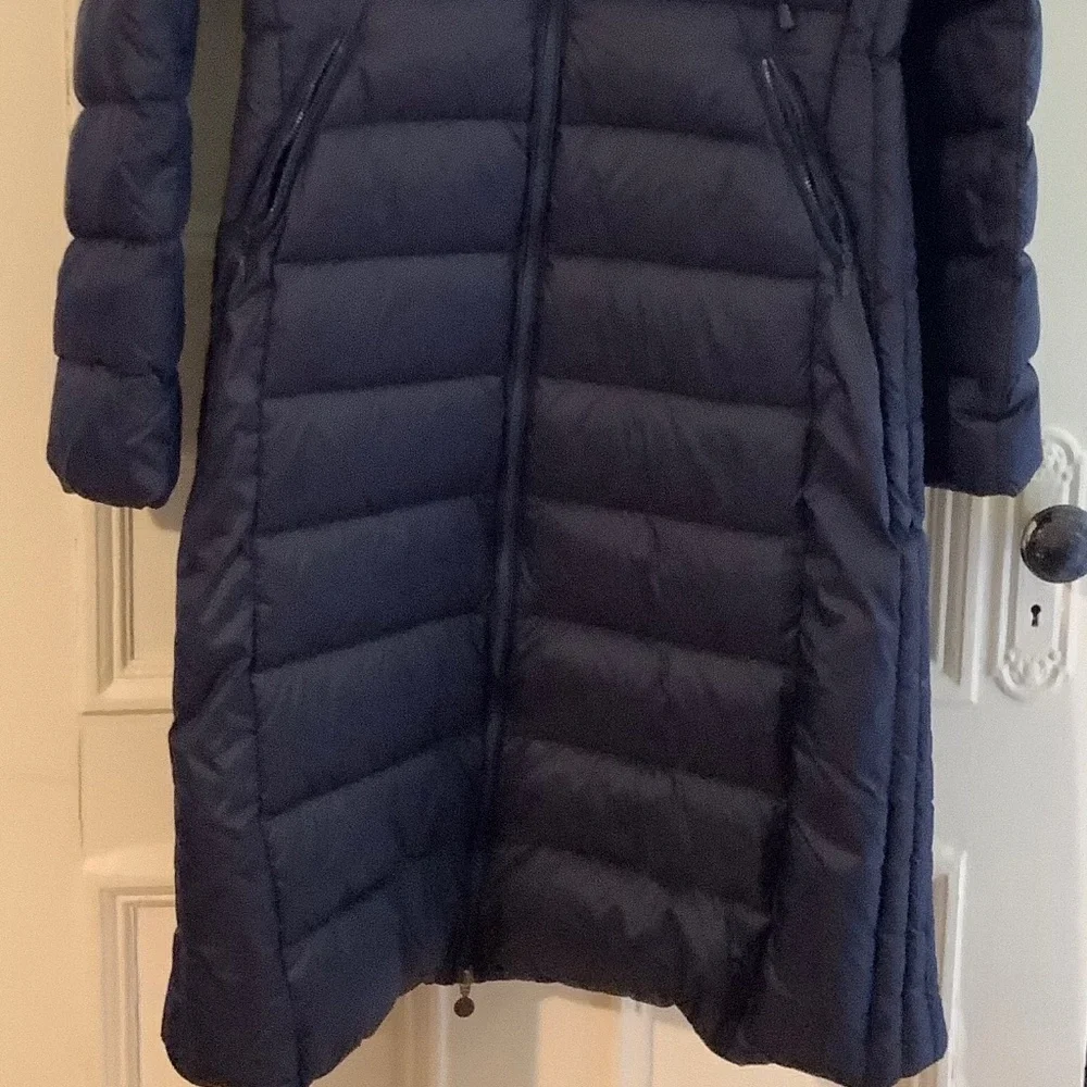Navy Snowman Puffer Coat M - Picture 4 of 9